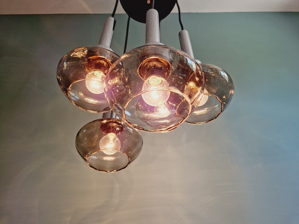 Cascade Chandelier in Metal and Glass, 1960s - 2