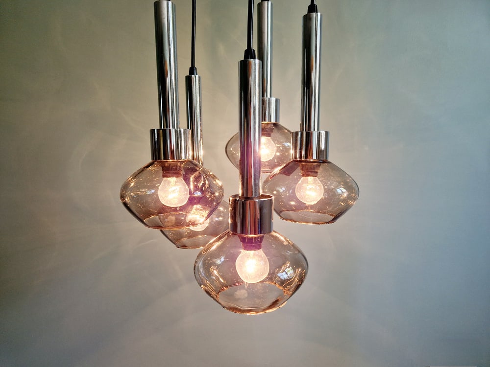 Cascade Chandelier in Metal and Glass, 1960s - 3