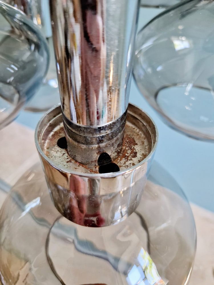 Cascade Chandelier in Metal and Glass, 1960s - 8