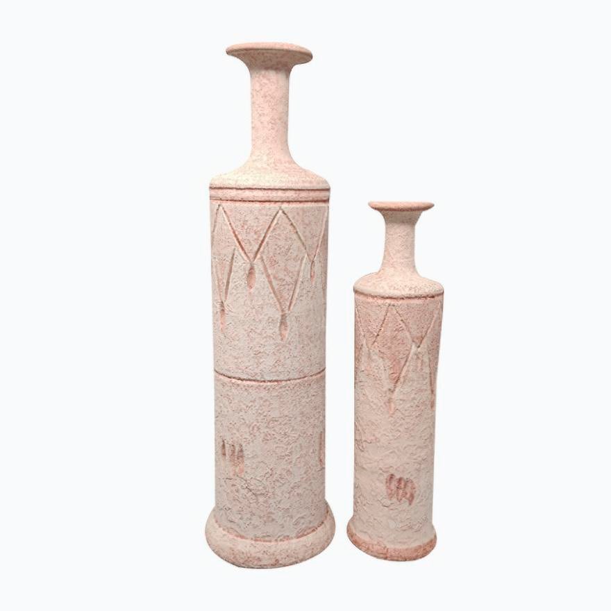 Pink Ceramic Vases, Italy, Set of 2 (1 of 20)