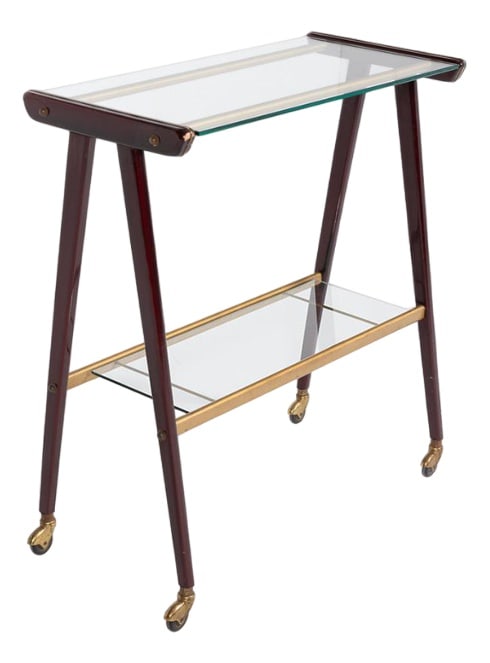 Mid-Century Modern Sculptural Serving Cart, 1960s (1 of 7)