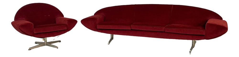 Capri Sofa by J. Andersen for Trensum Möbelfabrik: Designed by Johannes Andersen for Trensum Möbelfabrik Country of Manufacture: Sweden Design Period: 1960 to 1969 Production Period: Unknown Additional Condition Information: Slight damages of