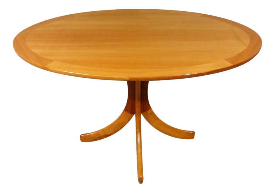 Danish Oval Coffee Table in Ashwood, 1960s: Very stylish oval table in blond ashwood, Denmark.Nice wood joints in the legs. Because of the height and shape it is very suitable as display for special books, magazines, flowers &