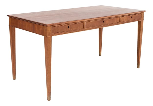 Danish Mahogany Desk from Frits Henningsen, 1950s (1 of 12)