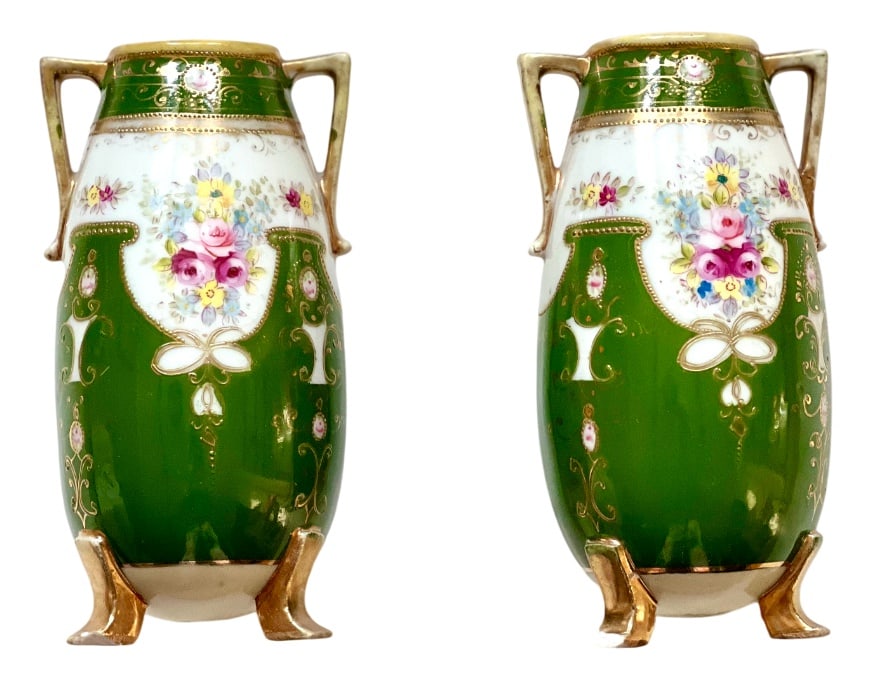 Vintage Noritake Vases, Japan, Set of 2 (1 of 20)