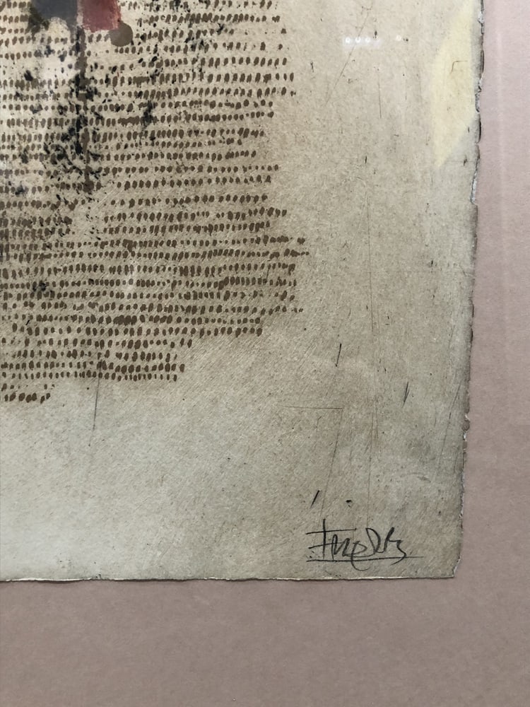 J. Friedlaender, Pavot Vert, 1984, Etching, Framed - 11