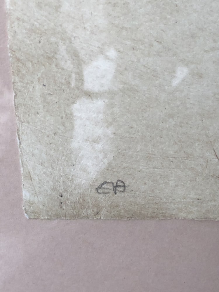 J. Friedlaender, Pavot Vert, 1984, Etching, Framed - 12