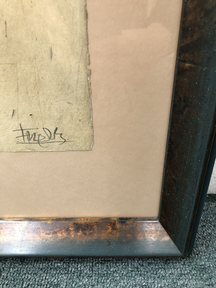 J. Friedlaender, Pavot Vert, 1984, Etching, Framed - 15