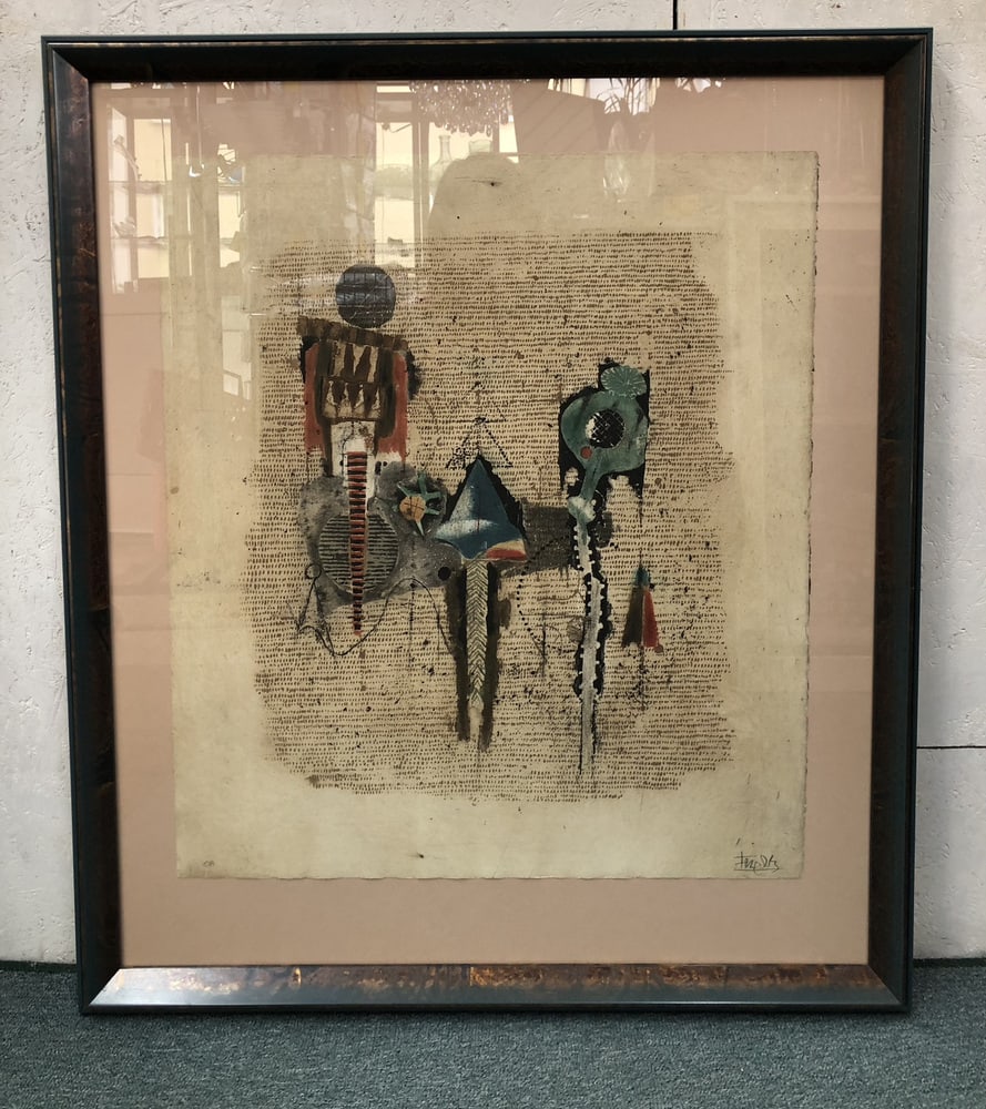 J. Friedlaender, Pavot Vert, 1984, Etching, Framed - 17