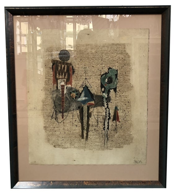J. Friedlaender, Pavot Vert, 1984, Etching, Framed: Johnny Friedlaender "Pavot Vert" (1984) - Original E.A. Etching with pencil signatureFramed behind glass, unopened. Dimensions refer to the frame.This extraordinary work “Pavot Vert” from