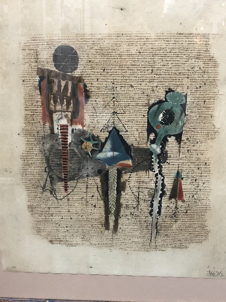 J. Friedlaender, Pavot Vert, 1984, Etching, Framed - 3