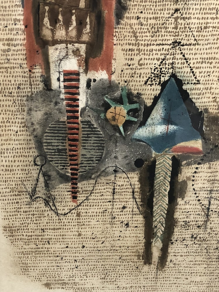 J. Friedlaender, Pavot Vert, 1984, Etching, Framed - 8