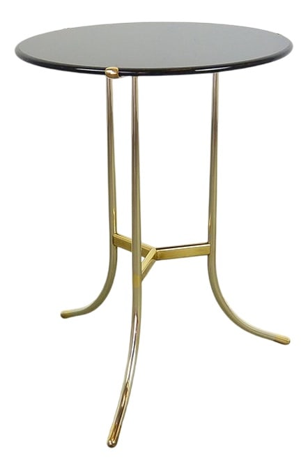 AE Side Table by Cedric Hartman, USA, 1970s: Country of Manufacture: United States Design Period: 1970 to 1979 Production Period: 1970 to 1979 Restoration and Damage Details: Patina consistent with age and use Detailed Condition: Very Good