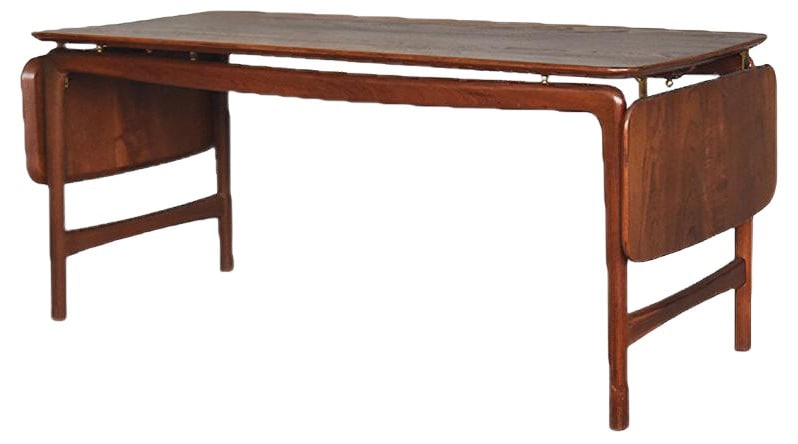 Coffee Table by Hvidt & Mølgaard-Nielsen, 1950s: This both stunning and simple adjustable coffee table was designed in 1956 by Peter Hvidt & Orla Mølgaard-Nielsen for France & Daverkosen. It is a perfect example of Danish Modern design.