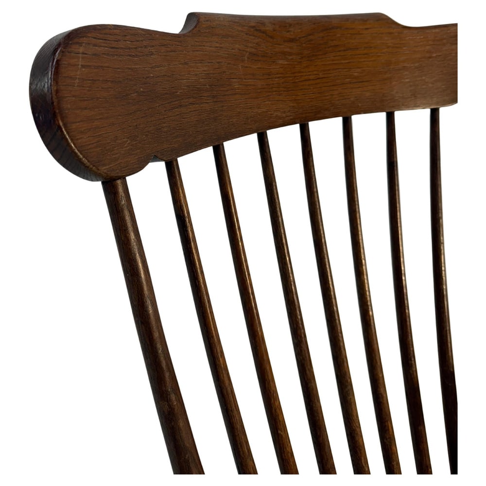 Vintage Rocking Chair in Oak from Den Ouden, 1975 - 4