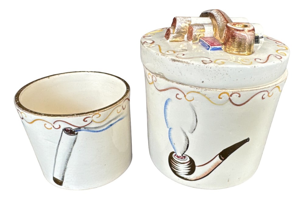 Dinnerware by S. Delaunay & J. Patou, 1925: Dinnerware by Sonia Delaunay and Jean Patou for Jean Pobery, 1925 Country of Manufacture: France Design Period: 1920 to 1949 Production Period: 1920 to 1929 Restoration and Damage Details: Light wear