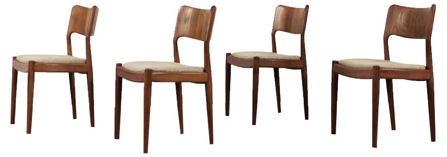 Chairs from Glostrup Møbelfabrik, 1960s, Set of 4 (1 of 20)