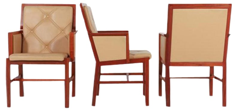 Armchairs by Andersson for Skandi-Form, Set of 3: Armchairs by Bernt Andersson for Skandi-Form, Set of 3. The aim of Skandi-Form is to make beautiful, future-oriented furniture with high seating comfort. The furniture has a simple, timeless design wi