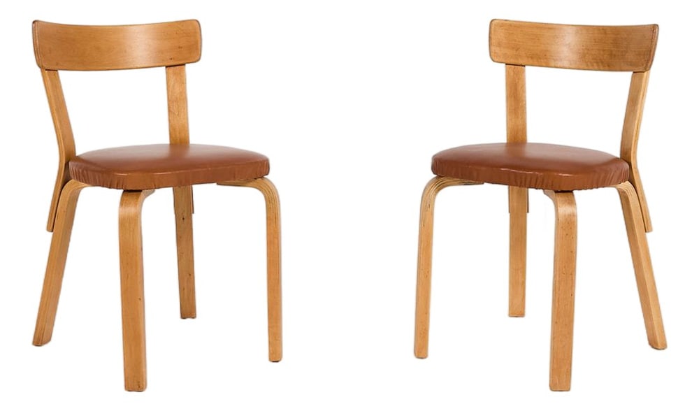Chairs from Alvar Aalto, 1930s, Set of 2 (1 of 8)