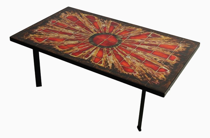 Coffee Table by Knud Michel, 1970s: Country of Manufacture: Denmark Design Period: 1970 to 1979 Production Period: 1970 to 1979 Restoration and Damage Details: Light wear consistent with age and use Detailed Condition: Good — This