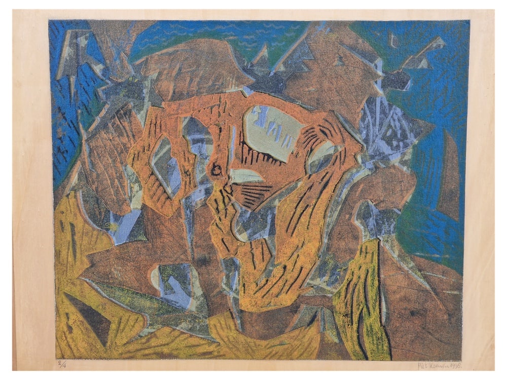 Piet Koenen, 1990s, Silkscreen & Mixed Media (1 of 13)