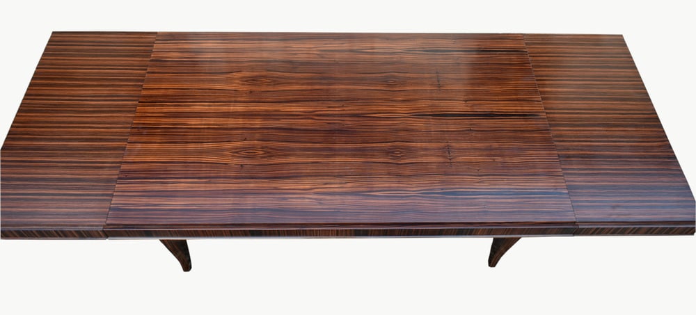 French Art Deco Style Macassar Ebony Dining Table - 3