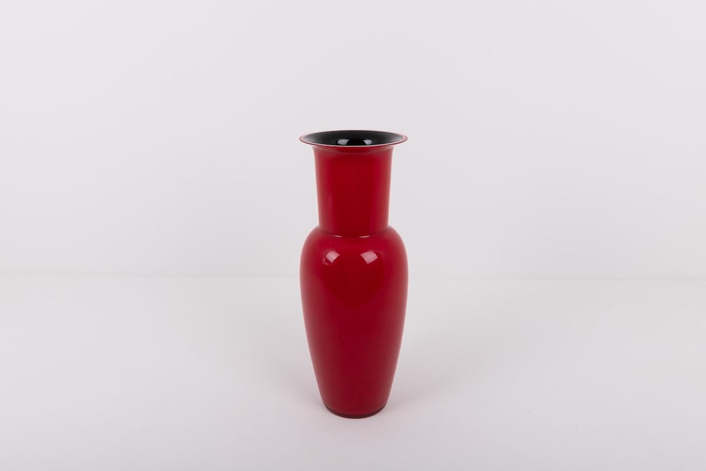 Red Opaline Vase from Venini - 5