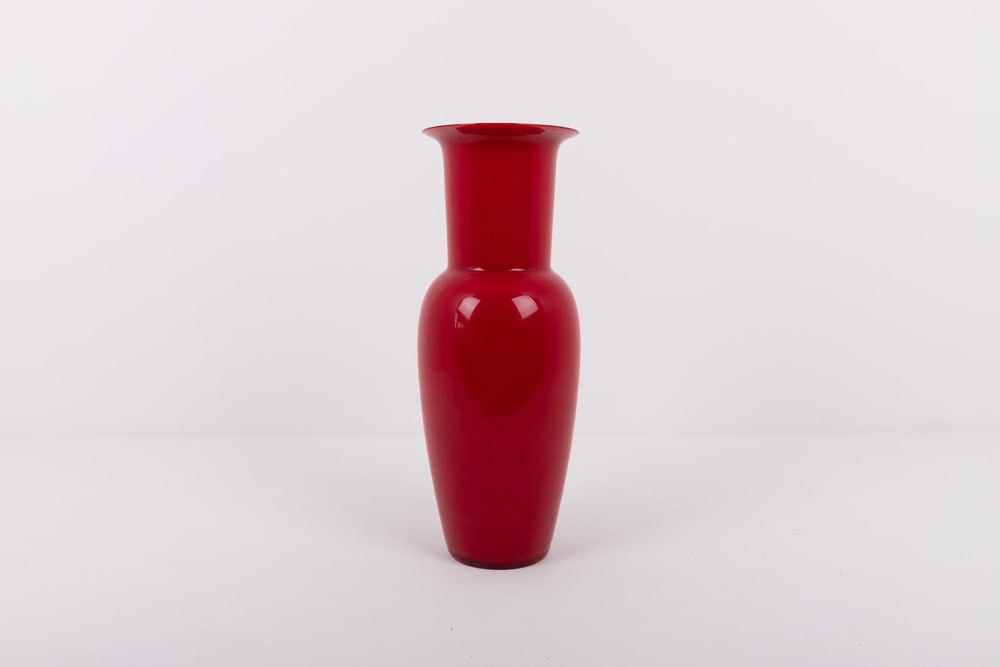 Red Opaline Vase from Venini - 6