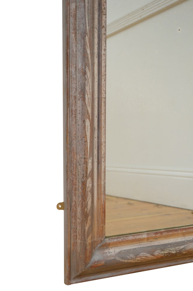 Antique Wall Mirror in Silver - 17