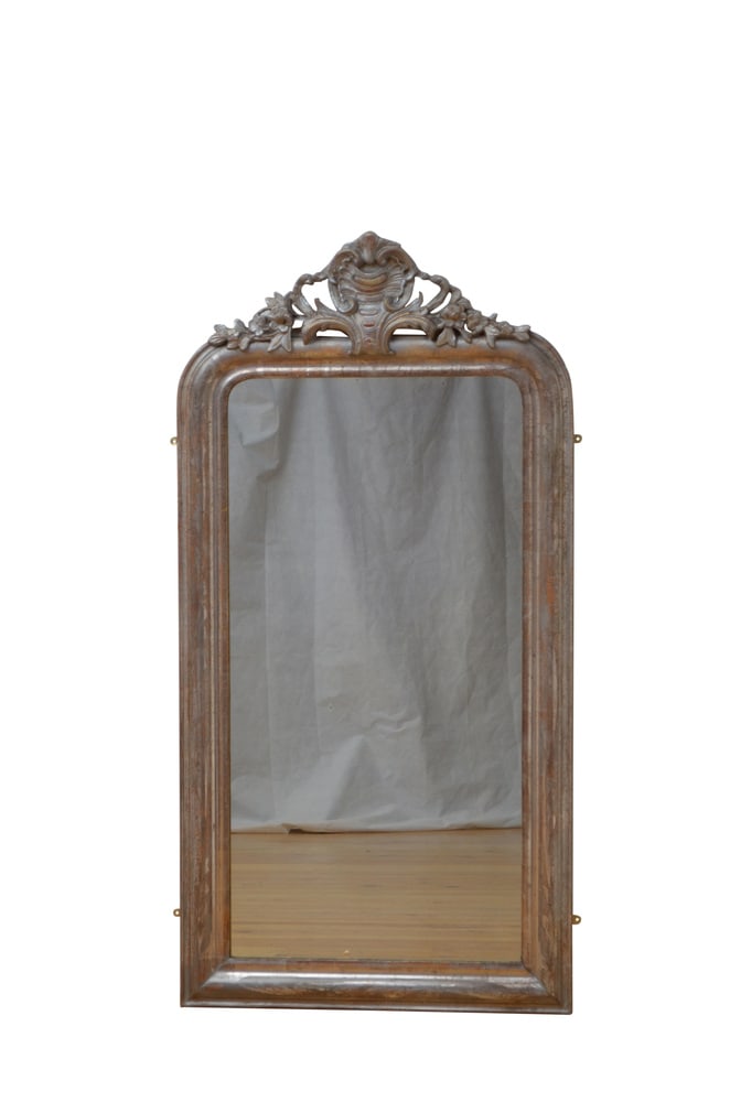Antique Wall Mirror in Silver - 3