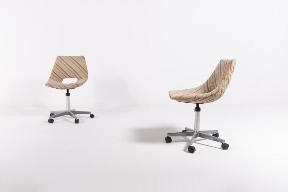 Desk Chairs by Bozzi for Saporiti, 1970s, Set of 2 - 2