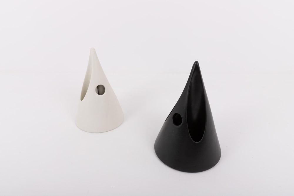 Italian Postmodern Ceramic Vases, Set of 2 - 3