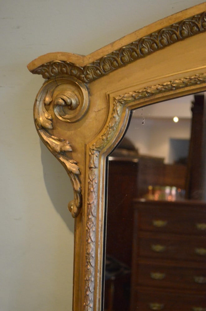 Large Victorian Giltwood Overmantle Mirror, 1850s - 20