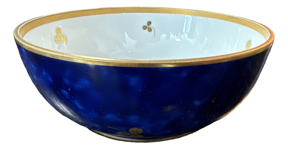 Blue and Gold Porcelain Bowl from Sèvres, 1921 (1 of 9)