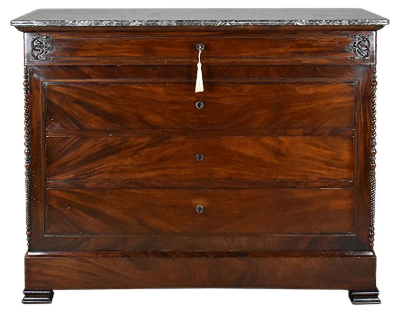 19th Century French Mahogany Chest of Drawers (1 of 20)