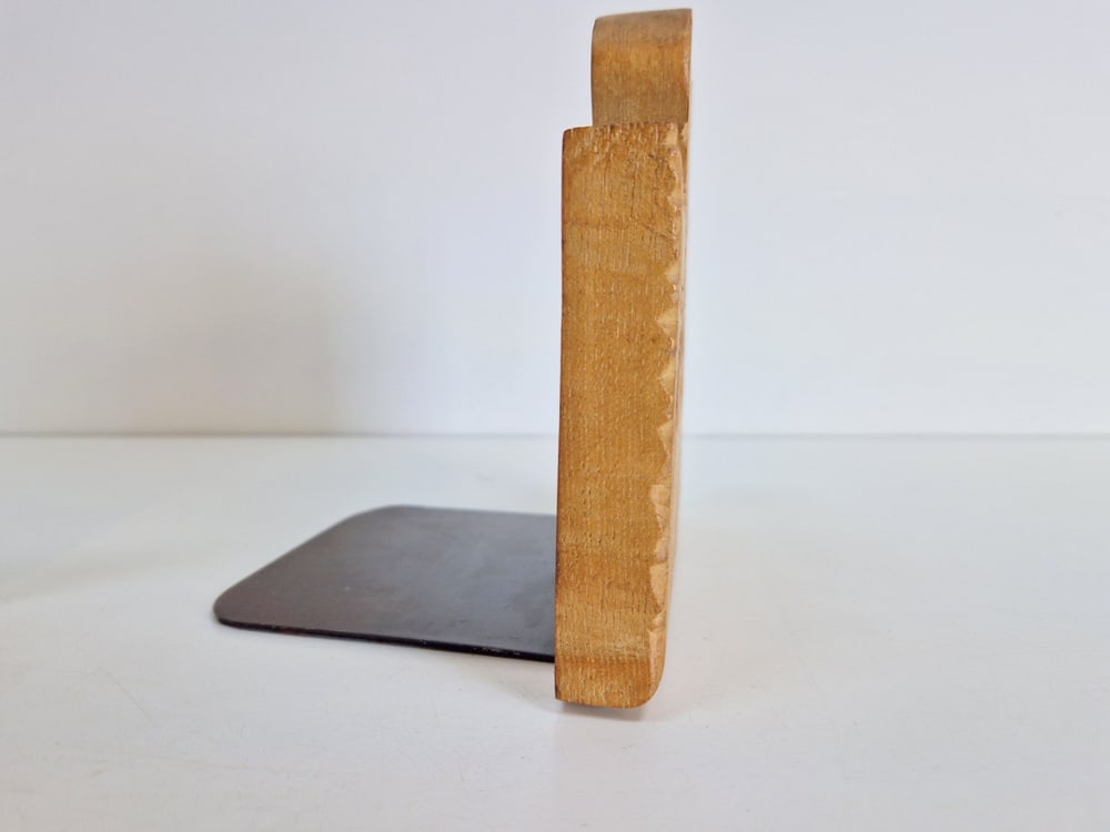 Vintage Wood Bird Handmade Bookends, Set of 2 - 13