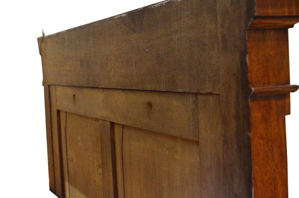Large Victorian Oak Wall Mirror - 13