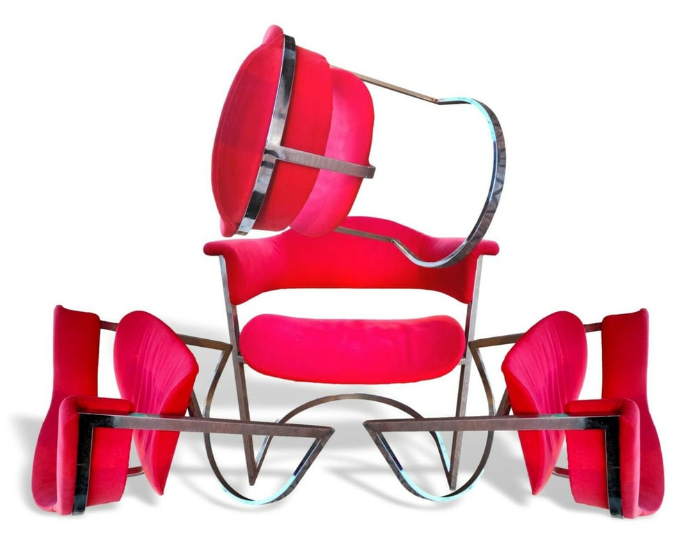 Chairs by V. ntroini for Mario Sabot, Set of 4 - 2