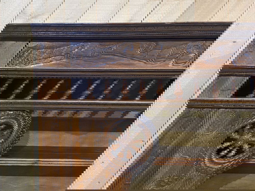 19th Century Oak Wall Unit - 6