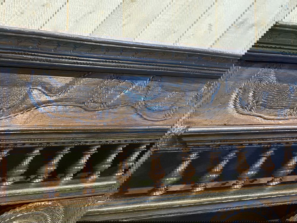 19th Century Oak Wall Unit - 7