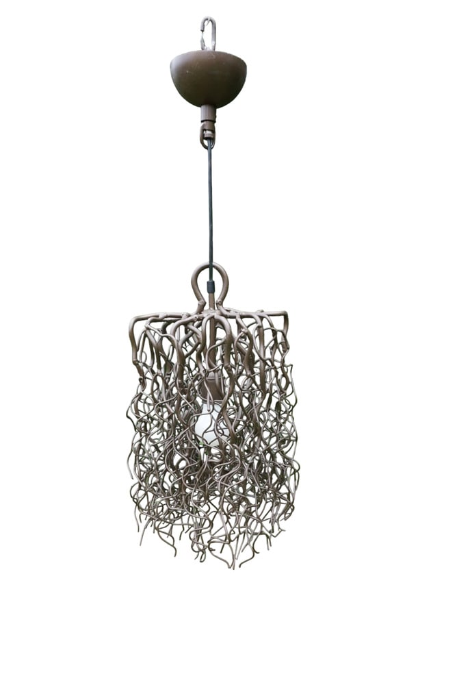 Sculptural Hanging Lamp by Brand & Van Egmond: This sculptural hanging lamp by Brand & Van Egmond embodies luxurious design and masterful craftsmanship and is a unique lighting object for high-quality interiors. Made from artfully intertwined