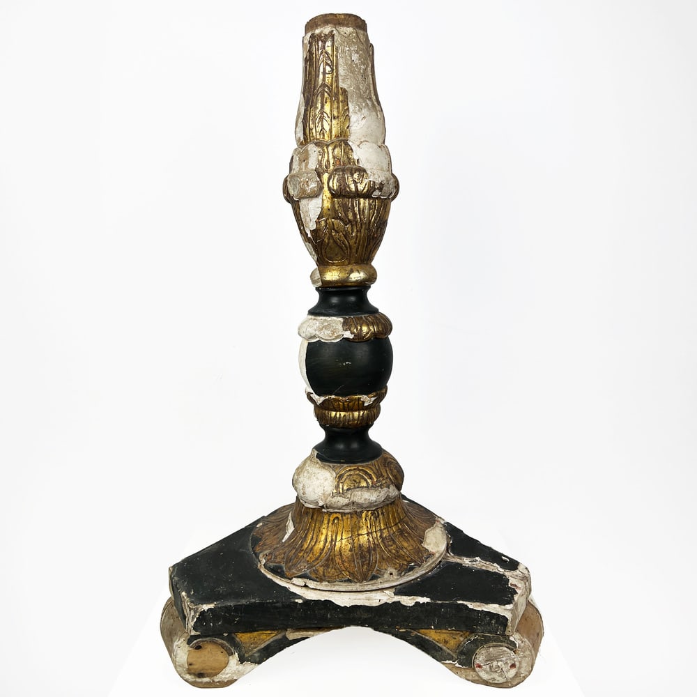 Large Salvaged Gilt Wood Fragment, 1700s - 3