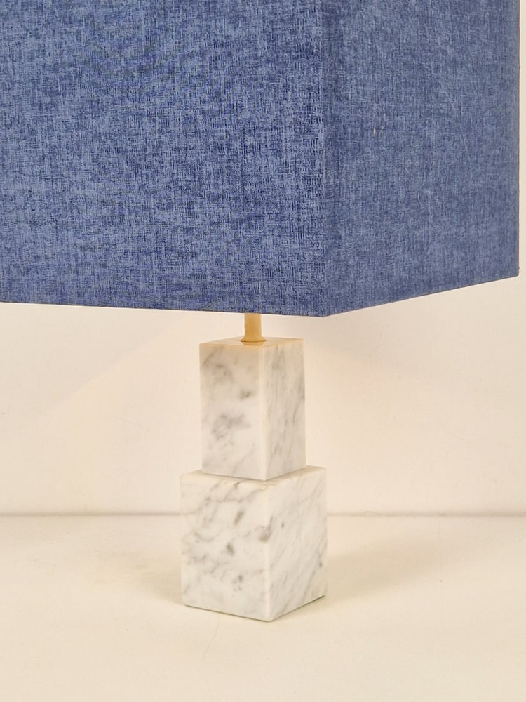 Vintage Carrara Marble Table Lamp, 1960s - 3