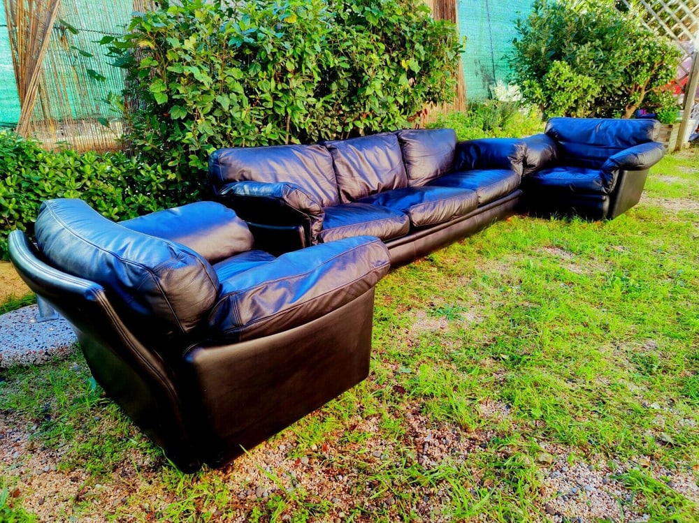 Sofa & Armchairs from Poltrona Frau, Set of 3 - 2