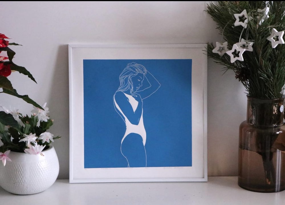 A. Borkowska, A Swimmer, Original Lithograph - 3