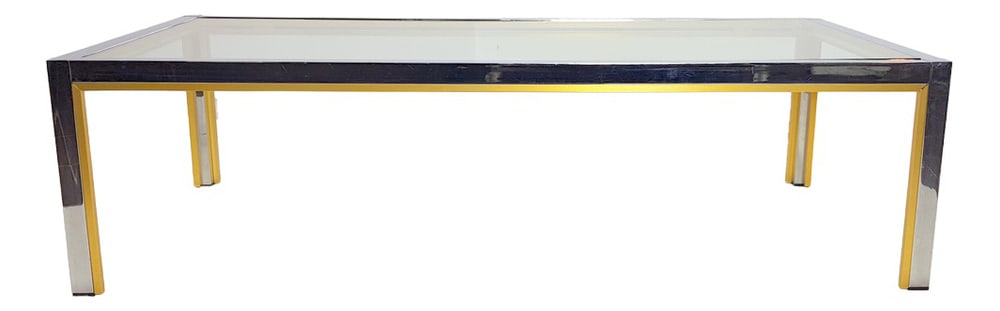 Coffee Table in Brass by Renato Zevi, Italy (1 of 10)