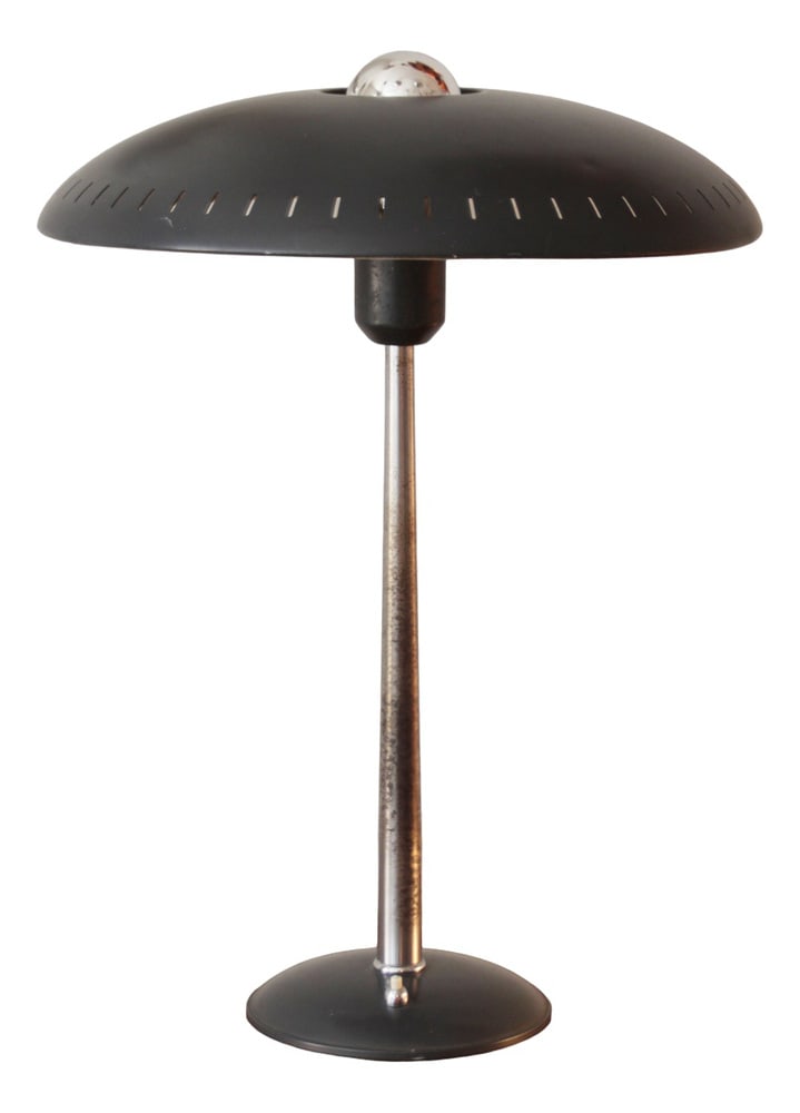 Black Table Lamp by Louis Kalff for Philips, 1950s (1 of 11)