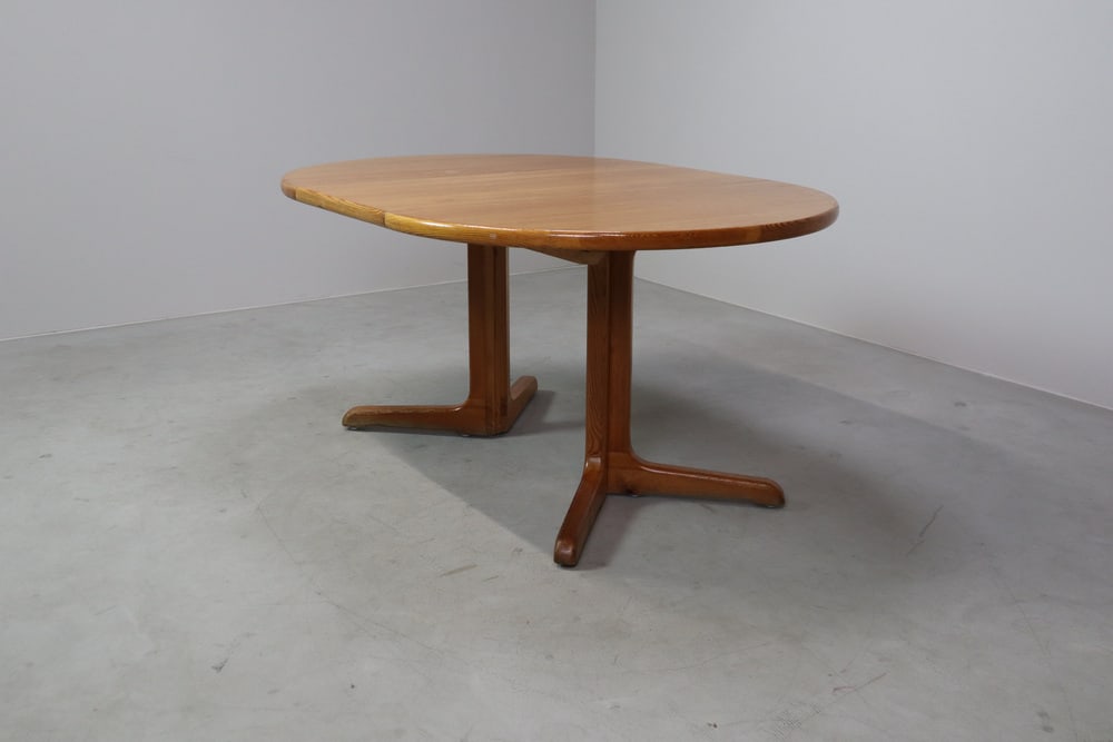 Scandinavian Pine Extendable Dining Table, 1960s - 4