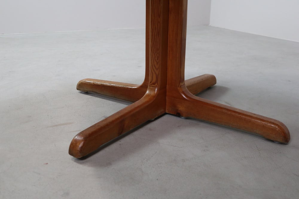 Scandinavian Pine Extendable Dining Table, 1960s - 7