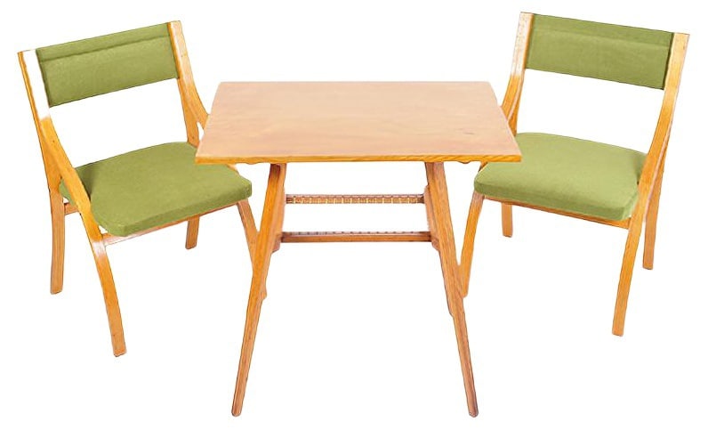Table & Chairs by Ludvik Volak, 1970s, Set of 3 (1 of 20)